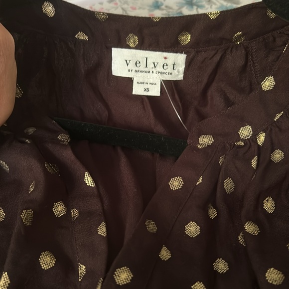 Velvet by Graham and Spencer polka dot blouse - Picture 6 of 6